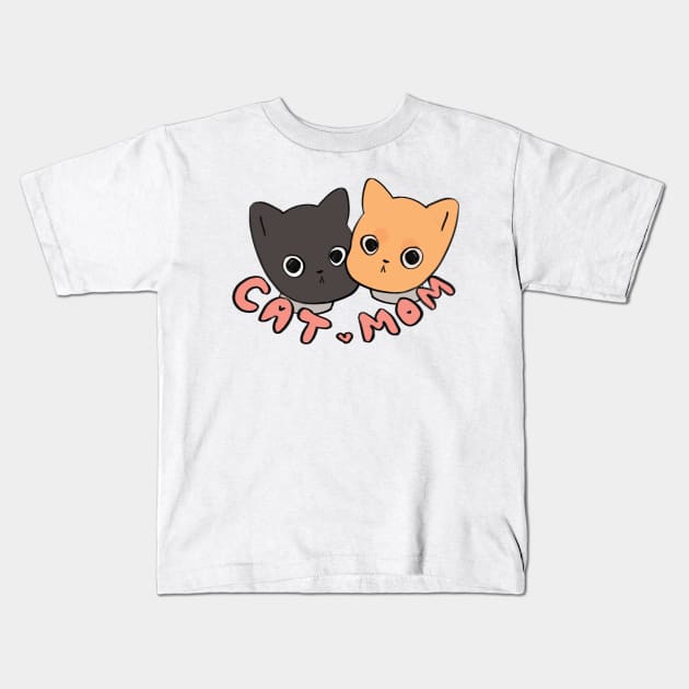 Full Time Cat Mom - Kids T-Shirt by Cute